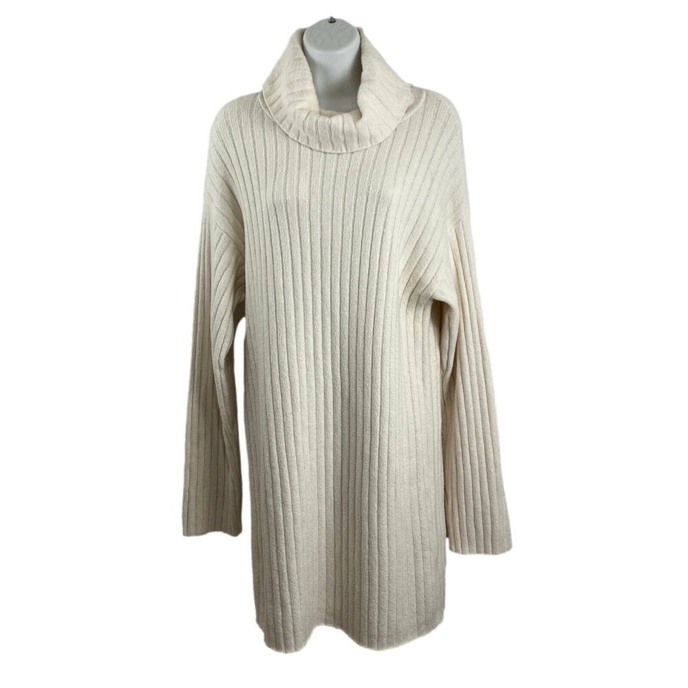 Abercrombie and Fitch Ribbed Sweater Dress Women's Size S Cowl Neck Clean Girl